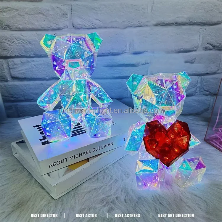 led teddy bear shape night lights