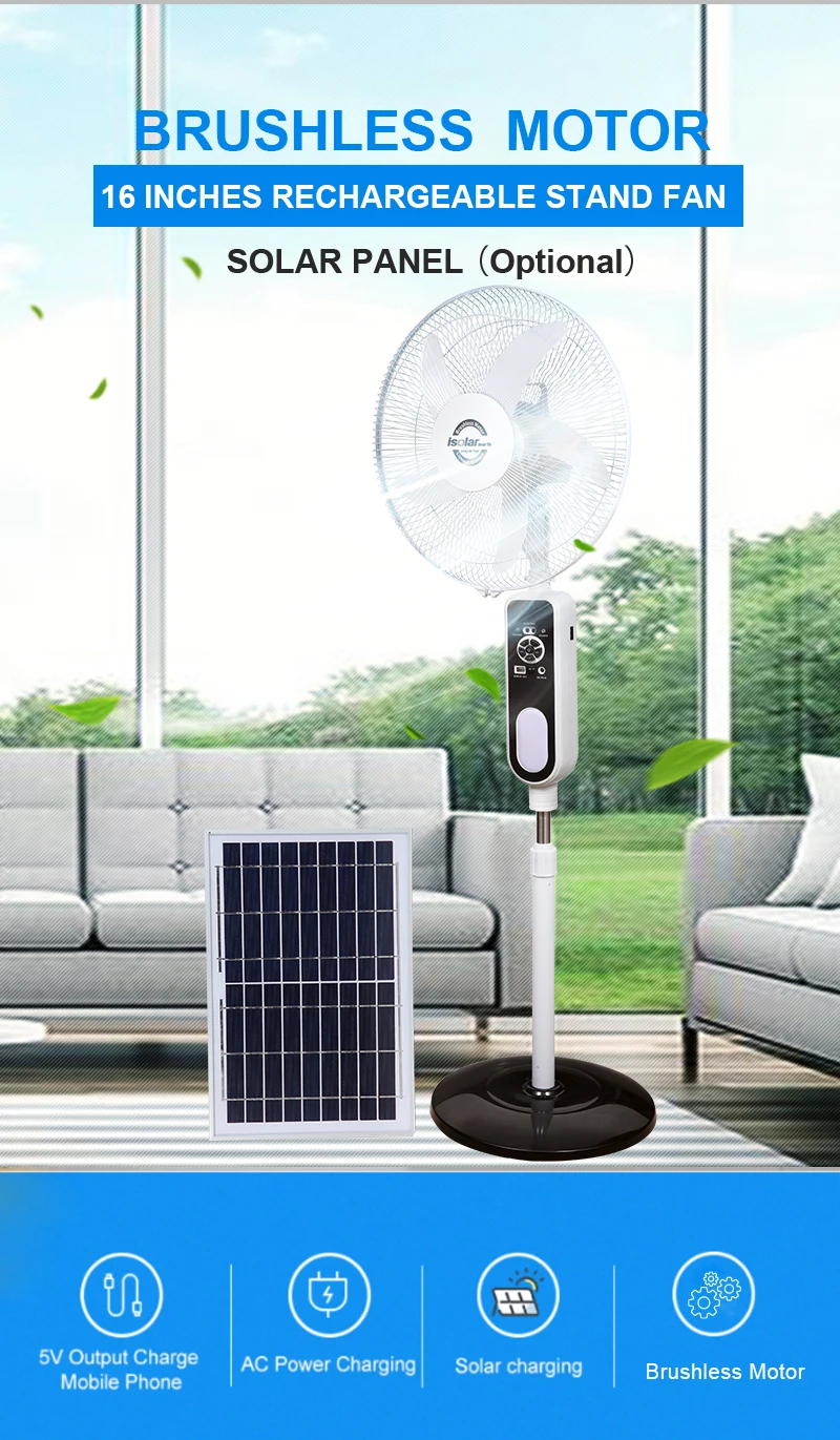 Portable Electric Fan, JMD, Solar - detail 2