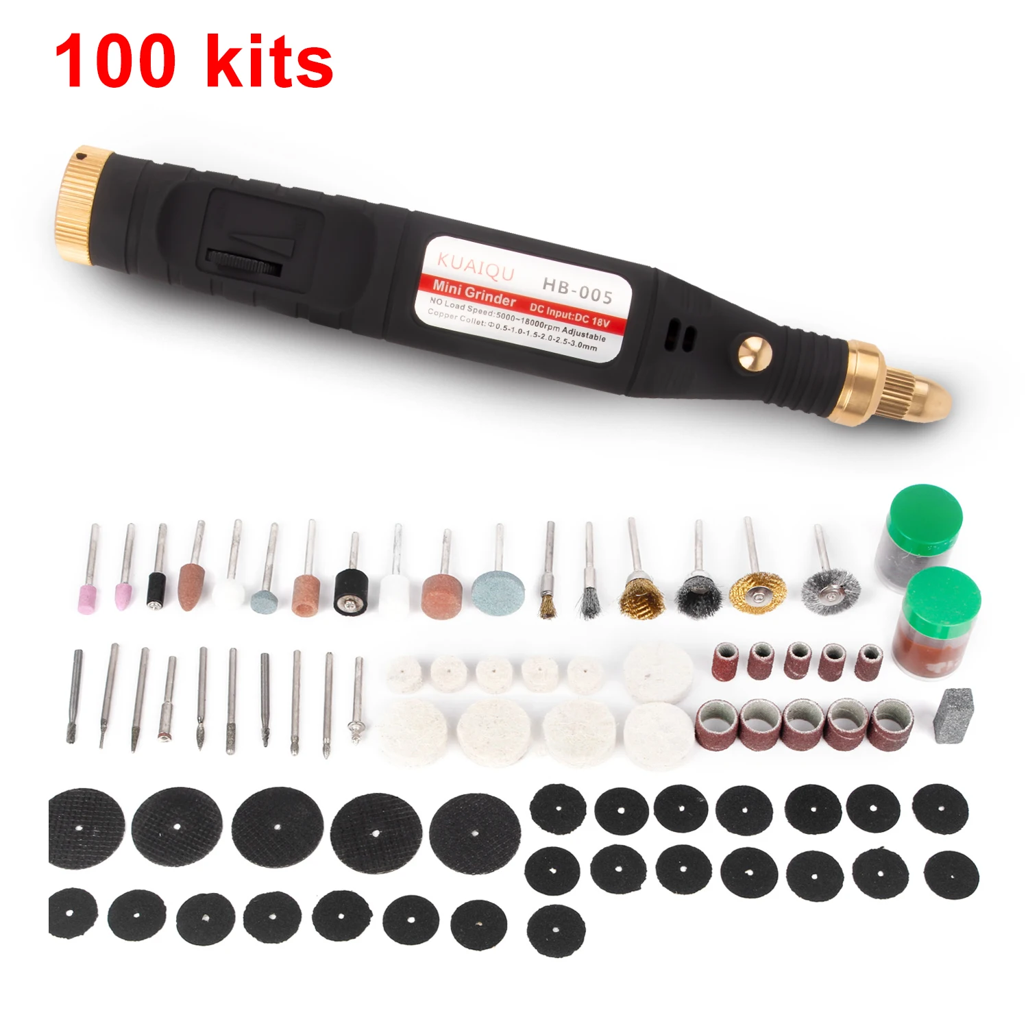 Mini Electric Drill Grinder Set Polishing Milling Variable Speed Rotary Tool Kit 