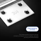 Hinges Door Hinge SS Stainless Steel 8 Mounting Holes Durable Furniture Connector Gate Hinges Door And Window Hinges
