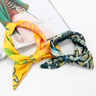 Scarf Custom Ribbon Women's Narrow Silk Scarves Custom Printed Scarves For Wholesale Small Scarf Tied Hair Band Bag