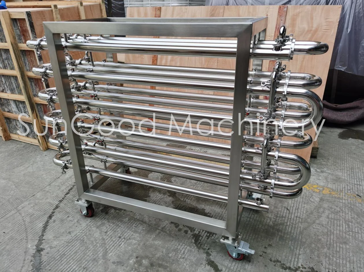 Stainless Steel Counterflow Wort Chiller Tube In Shell Heat Exchanger