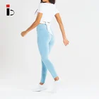 Crop Shirt Women Round Collar Cropped Length Waist Band Short Sleeves Quick-drying T Shirts
