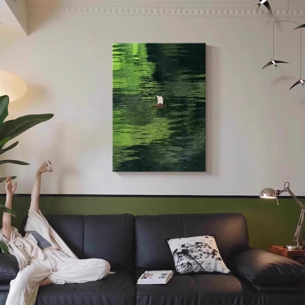 Modern Simple Artwork Sofa Background Jet Drawing Hallway Living Room Bedroom Ornament Decorative Picture Wall Painting