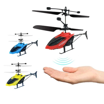 Remote control aircraft hand air gesture induction plane flying airplane toys rc mini helicopter