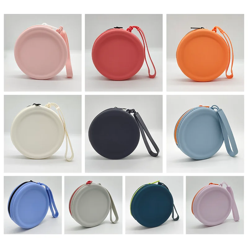 Custom Logo Silicone Waterproof Women's Keychain Pouch Portable Zipper Small Coin Purse Bag for Outdoor Use supplier