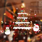Christmas Custom Christmas Wallpaper Decoration PVC Waterproof Wholesale Printing Christmas Window Decal Stickers
