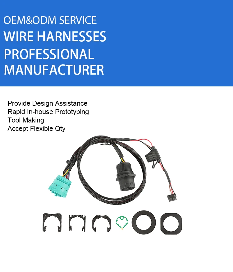 product dechi j1939 green extension line truck extension diagnostic line male to female green 12p y type automobile connector-3