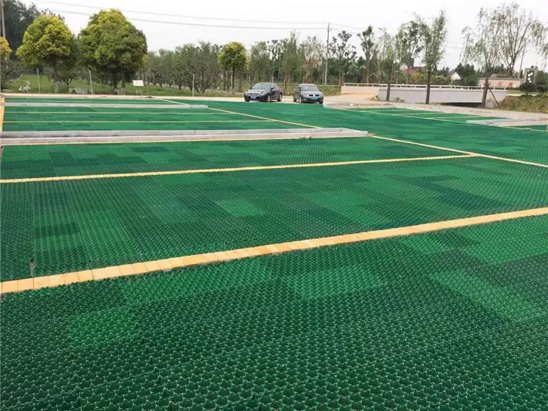 HDPE plastic gravel grids mat paving for car parking lot mesh grass lawn outdoor driveway