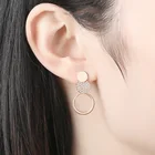 Earrings Drop Earrings Dropshipping Ladies Earrings Jewellery 925 Zircon Real Silver Drop Long Earrings