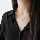 Sterling Silver H-N492 Fashion Charm Women Jewelry 925 Sterling Silver Box Chain Cross Necklace