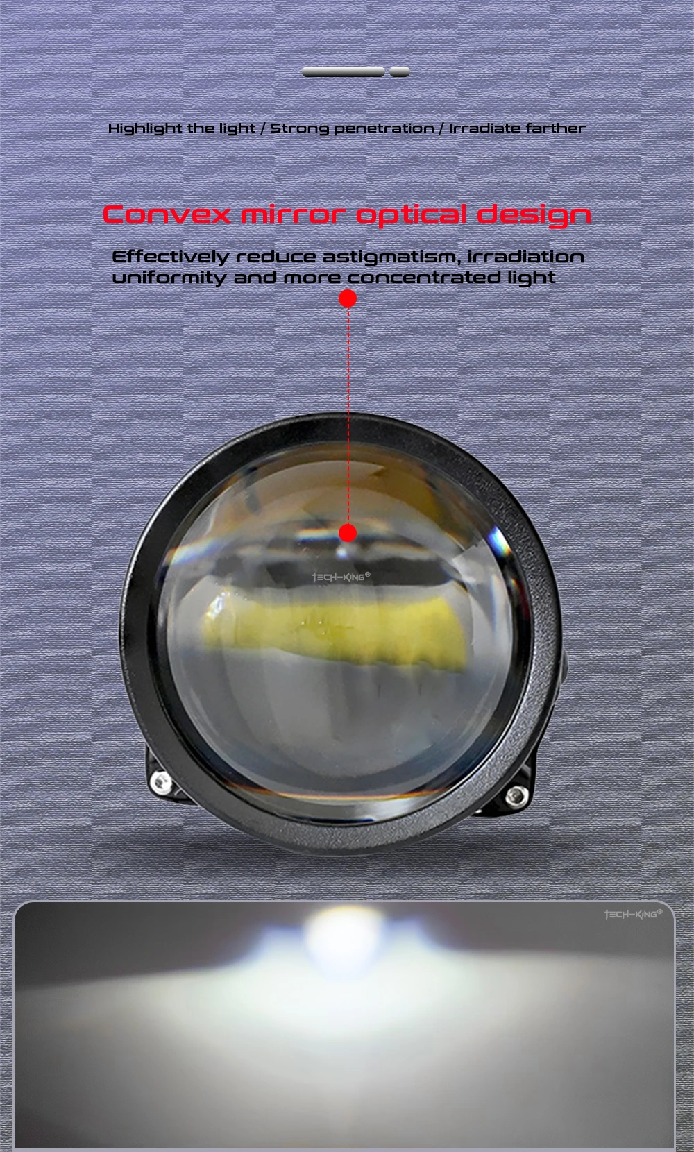 Bi Led Projector 2.5 Inch 124W Canbus LED Headlight Lossless Biled Headlight Automotive Parts Dual Lights Projector Headlights