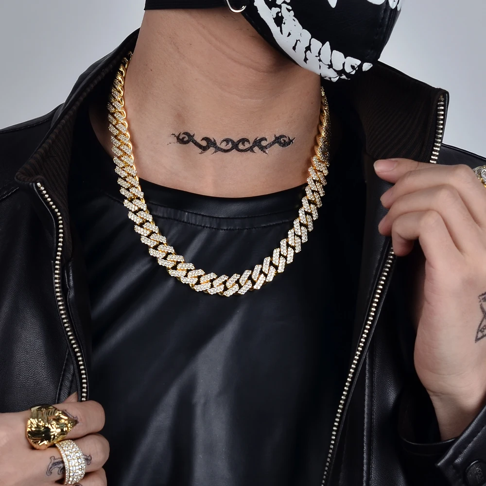 Womens Cuban Link Chain Necklaces 