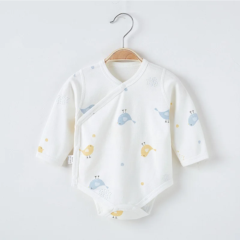 Soft Combed Cotton New Born Baby Clothes Set Long Sleeves Baby Clothing Girls Jumpsuit Baby Clothes