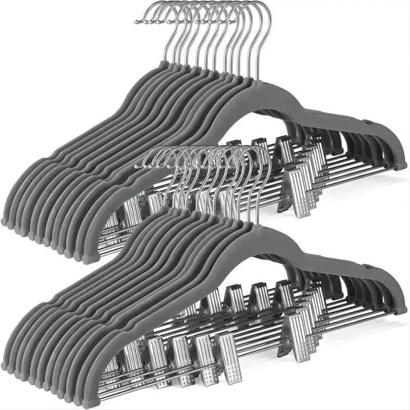 Lavinia Wholesale Custom Plastic Hanger Non-Slip Space Saving Velvet Hangers for Pants 12 H94069a04016e4e0da3c1fa12045603cfi Lavinia Wholesale Custom Plastic Hanger Non-Slip Space Saving Velvet Hangers for Pants