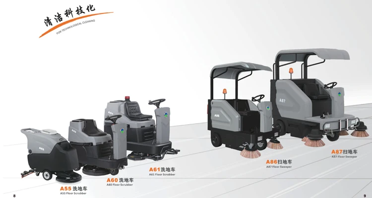 A A B Ride On Cleaning Scrubber Machine Floor Scrubber Commercial