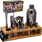 Cocktail Shaker New Product Ideas 2020 Black 23 Piece Bartender Kit Cocktail Shaker Set