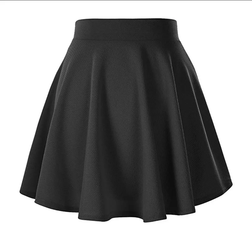 Ouze falda corta mujer Women's Basic Elastic Flare Sexy Short Skirt Casual Mini Skorts