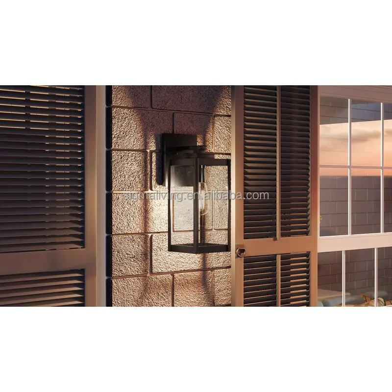 Outdoor light black outdoor wall lantern metal garden lights