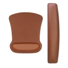 Leather Keyboard Ergonomic PU Leather Keyboard Wrist Rest Pad And Mouse Wrist Rest Support Mouse Pad Set