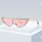 Small Lady Small Sunglasses 2021 Wholesale Small Frame Lady Rhinestone Trendy Sunglasses