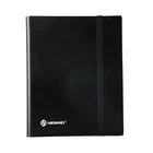 Trading Card Binder Customized HENWEI Multi-Color PP Plastic 9-Pocket Trading Card Binder With Elastic Strip