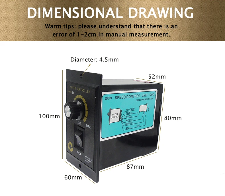 Us-52 Ac220v Speed Controller, 400W, 300W, 250W, 180W - detail 14