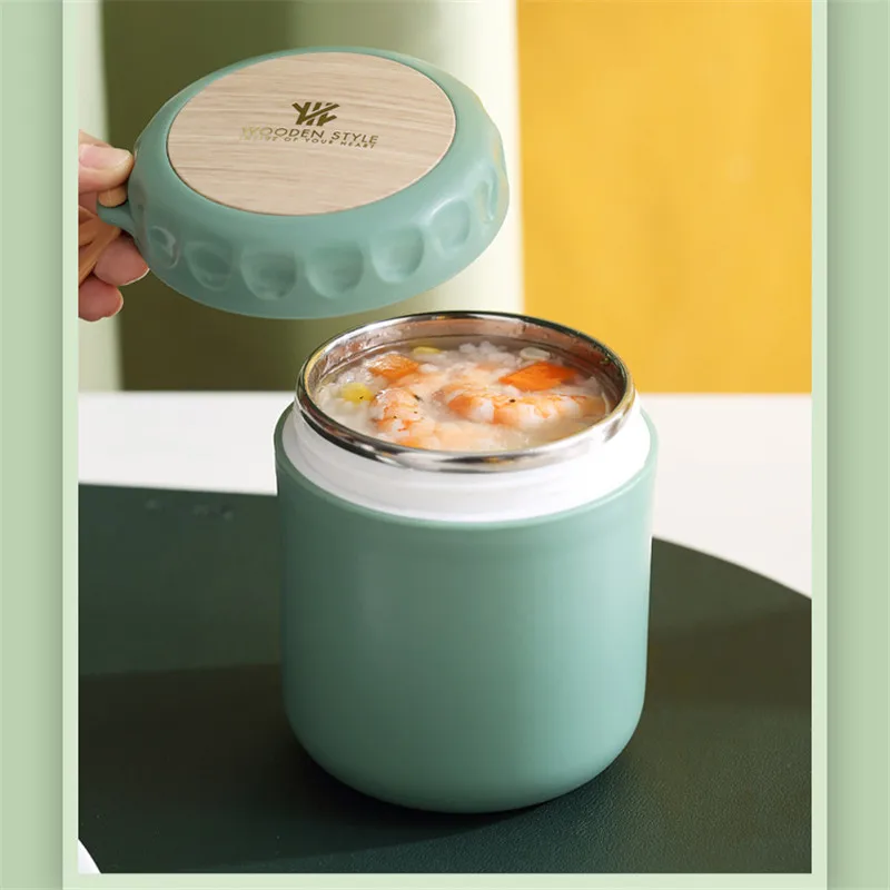 School Kids Lunch Box Warmer Container Hot Vacuum Thermal Stainless Steel Insulated Children Food Flask