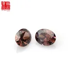 Stone Factory Direct Loose Brown Cz Coffee Cz Synthetic Cubic Zirconia Stone Shape Oval Gemstone