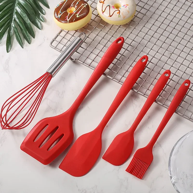 product heat resistant silicone 5 piece fork set dishwasher oven safe for premium kitchen experience-2