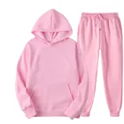 Sports Men Hoodie Set Custom Logo Oversized Pullover Plus Size Sports Tracksuit Plain Gym Men's Hoodies Set