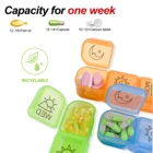 Day Days Weekly Tree Times A Day Pill Organizer 7 Days Large Medicine Organizer Pill Holder