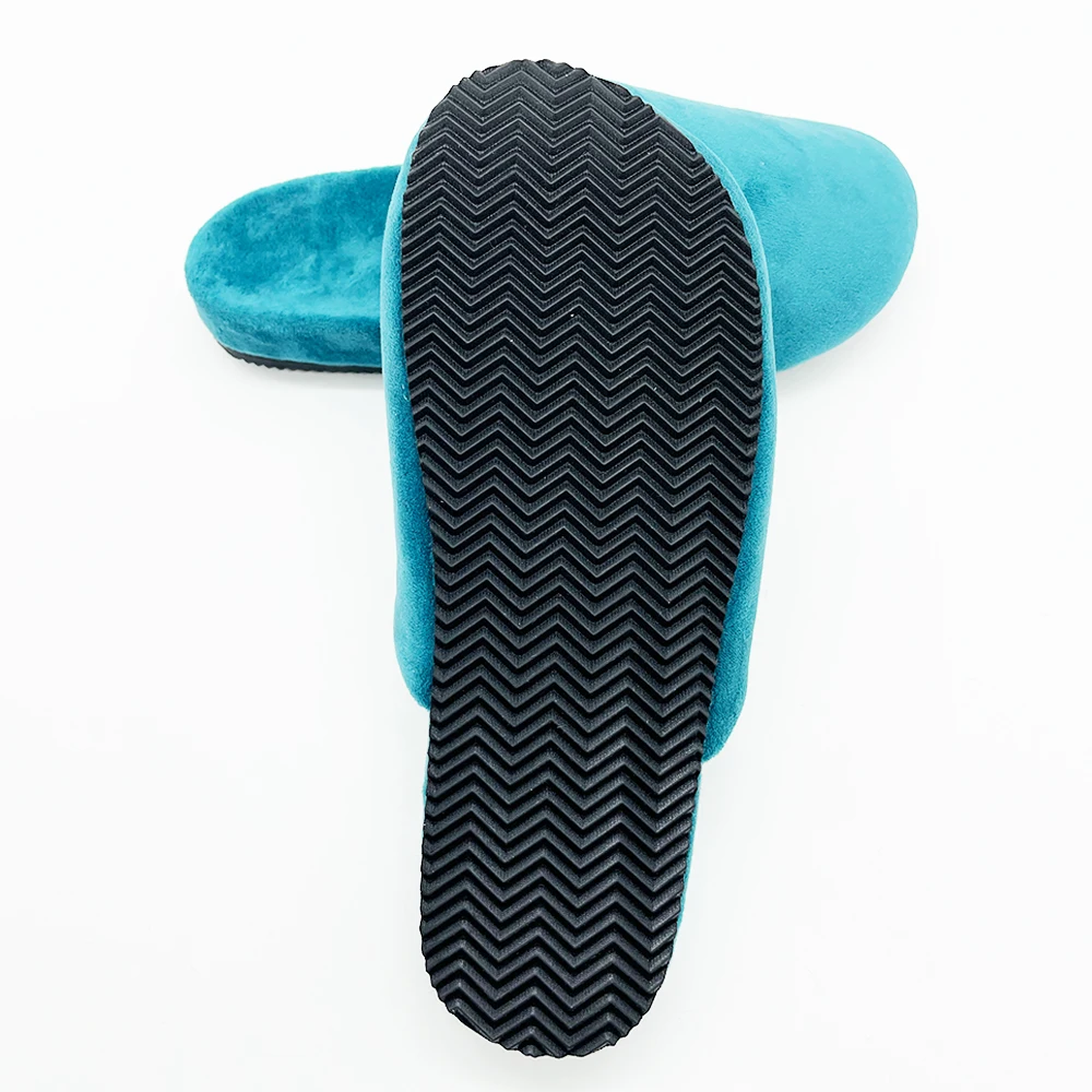 Factory Hot Selling High Quality New Portable Comfortable Blue Coral Velvet Slippers