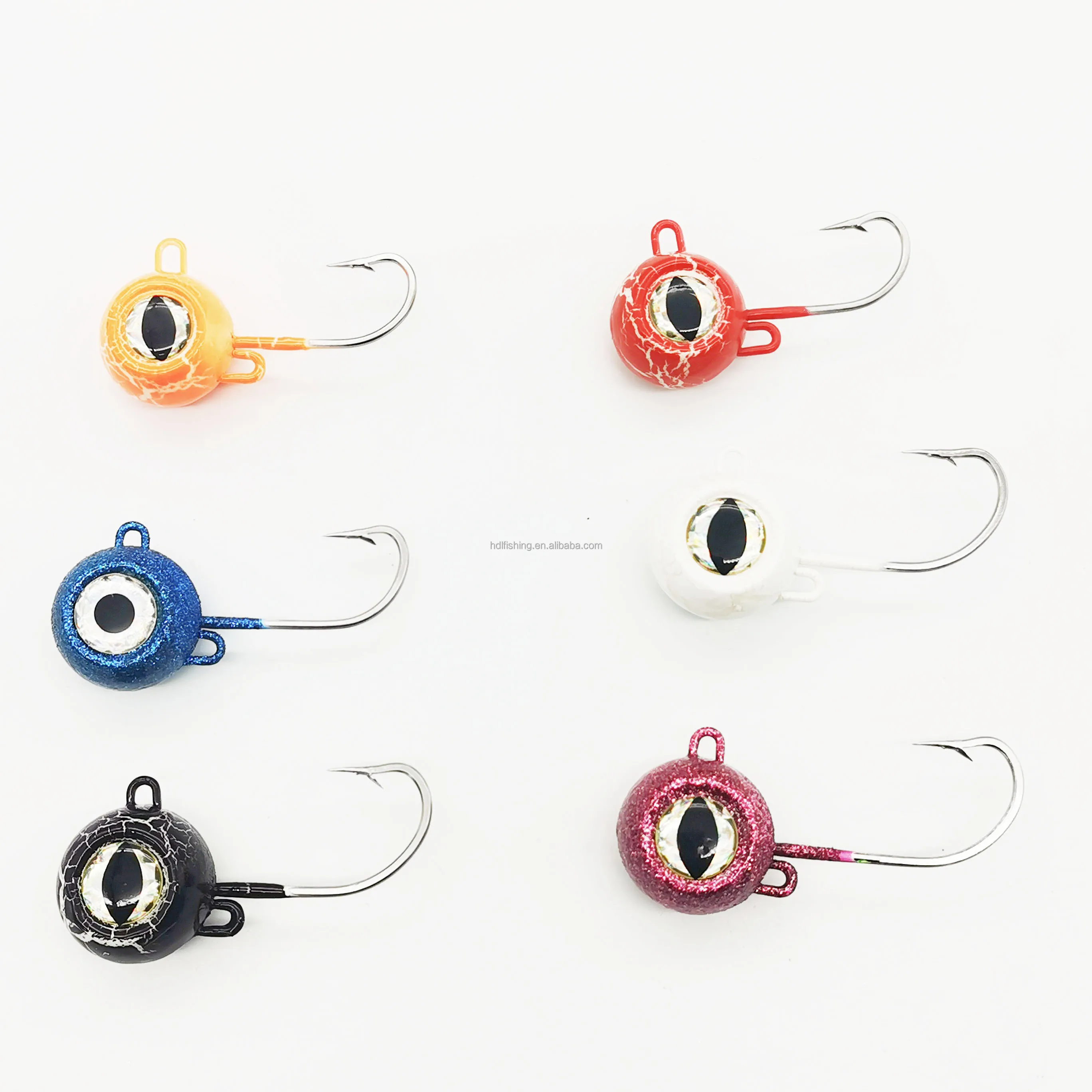 G D Fisheye Round Lead Sinkers Head Snapper Metal Jig Saltwater