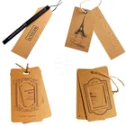 Custom Tags Cheap Custom Design Printing Name Logo Paper Garment Hangtag Labels Clothing Hang Tags With String