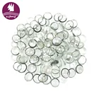 Gemstone Wholesale High Quality Colored Flat Glass Gemstone Polished Colored Glass Beads