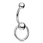 Piercing Rings Piercing Navel Ring ASTM F136 Titanium BCR Design Navel Piercing Belly Plain Rings Body Jewelry