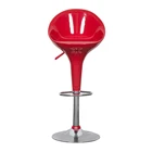 Chair Cheap Modern Design Colorful Commerical Bistro Plastic Swivel Bar Chair Adjustable Footrest Swivel Bar Stool Chair