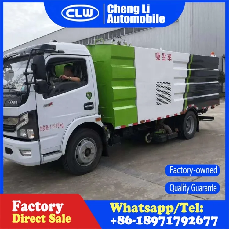 Dongfeng Vacuum Cleaner Truck Dust Suction Truck High Pressure Road