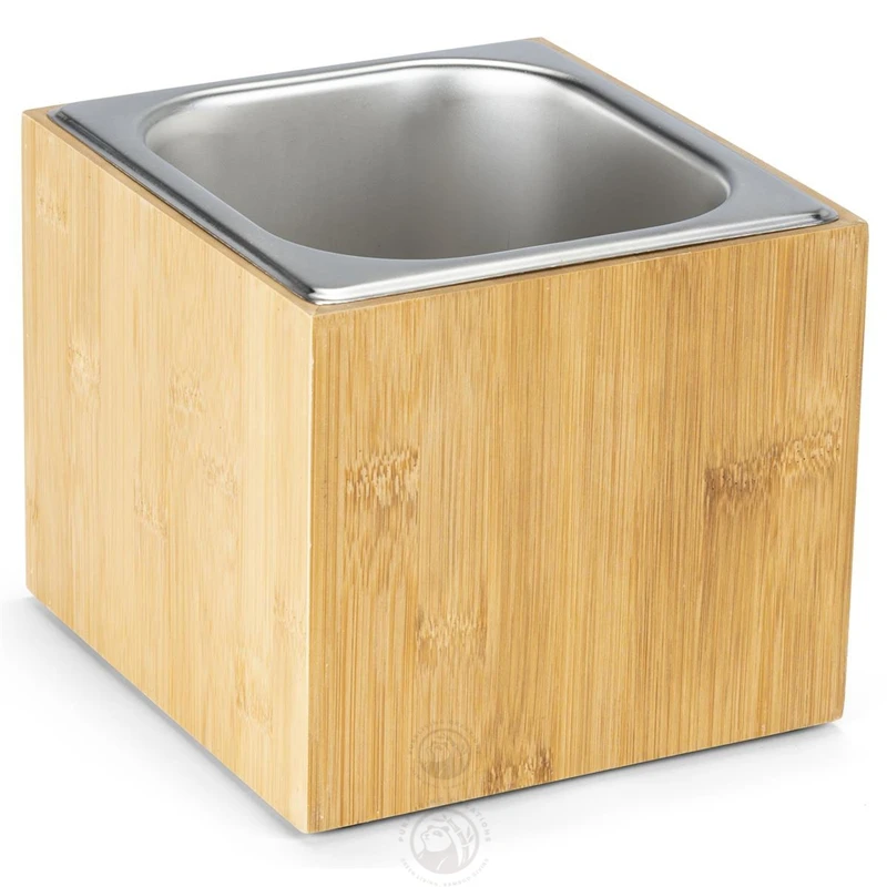 Removable Tray Brushed Stainless Steel Ice Housing Brushed Stainless Steel Ice Bucket