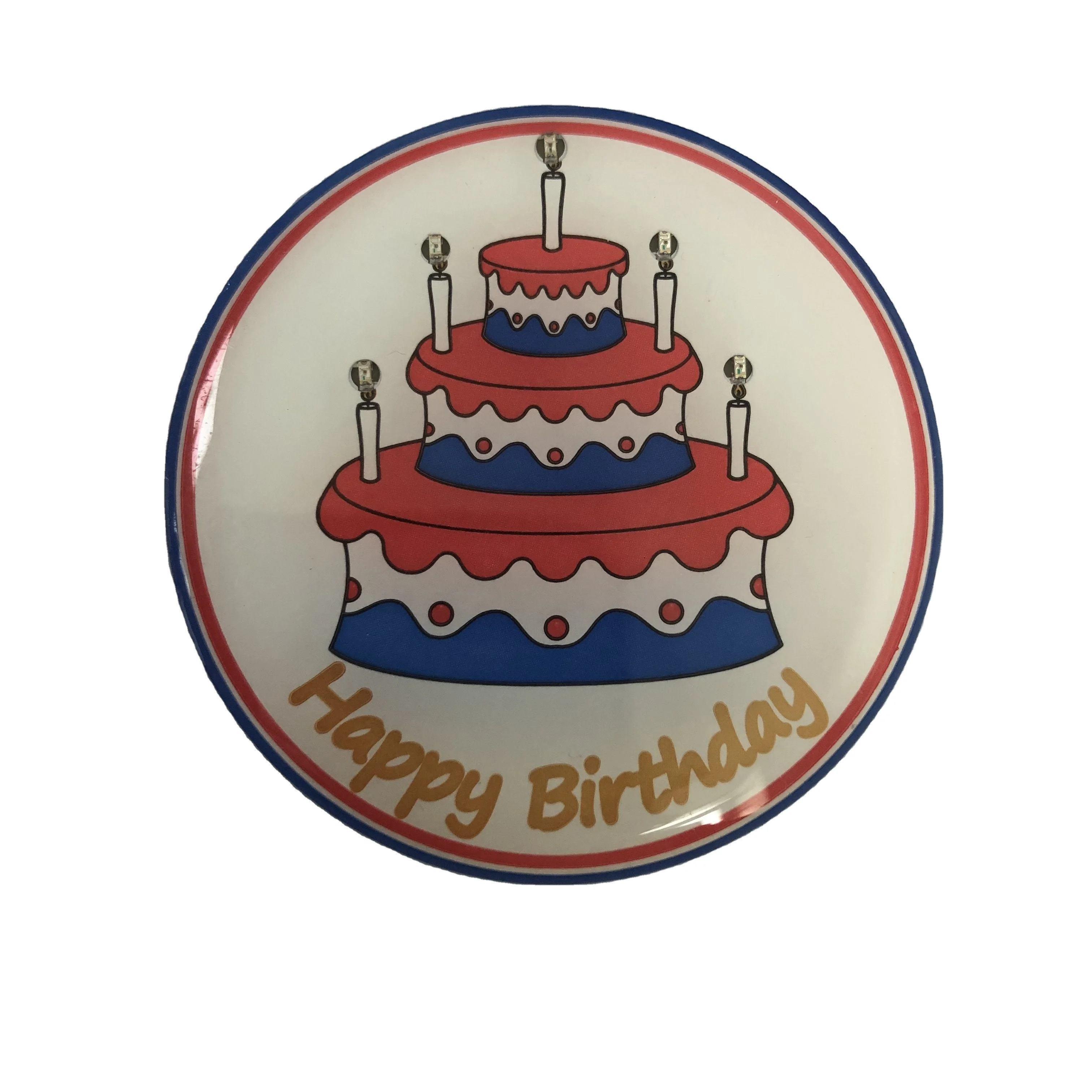 Happy Birthday Supplies Birthday Badge Gifts Led Glowing Pin Badge Flash  Lapel Pin Decoration - Buy Fresh Design Birthday Cake Shape Pin Button  Badge,Led Flash Cartoon Badge Custom Logo And Characters Badge