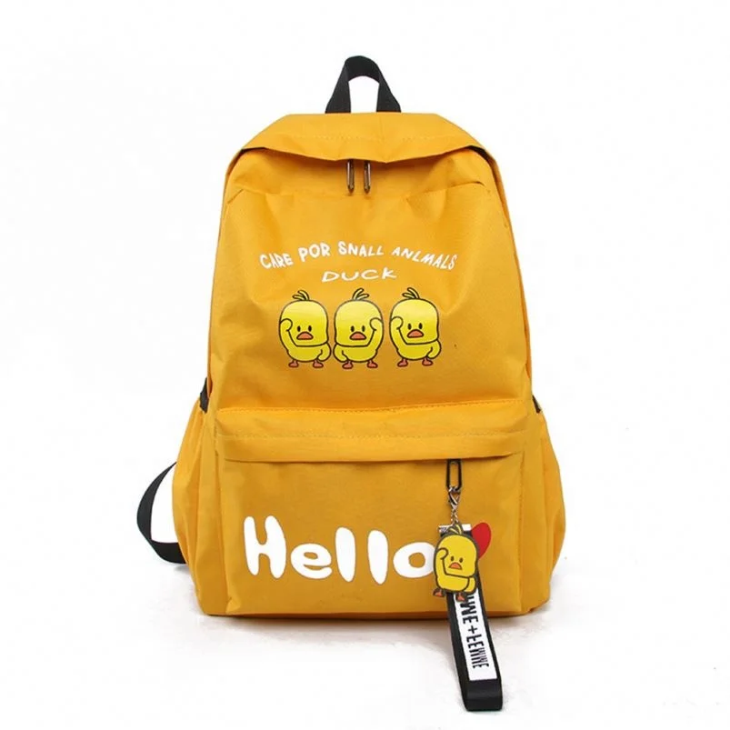 small yellow backpack