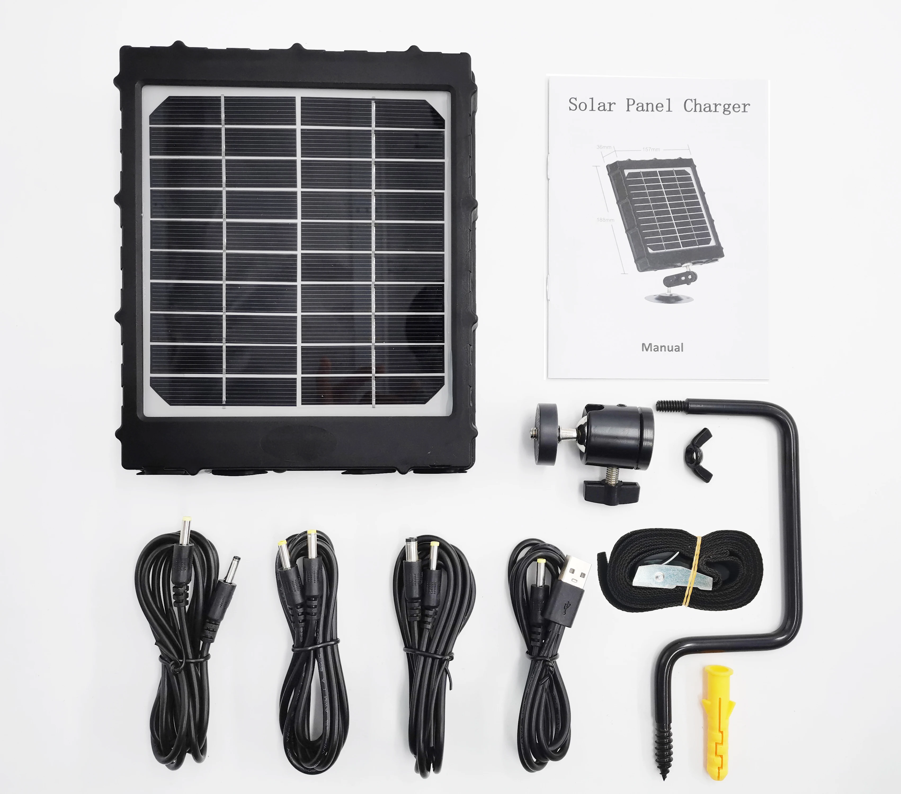 Details about   Trail Camera Solar Panel 8000mAh Supporting 3 Voltages 12V/1.2A 9V/1.6A 6V/2.4A 