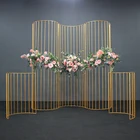 Wedding New Wedding Props Iron Line Semicircular Screen Wedding Stage Background Window Scene Layout Ornaments
