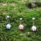 Hand Rings Wholesale 316L Stainless Steel Stone Ball Skeleton Hand Belly Rings Body Piercing Jewelry