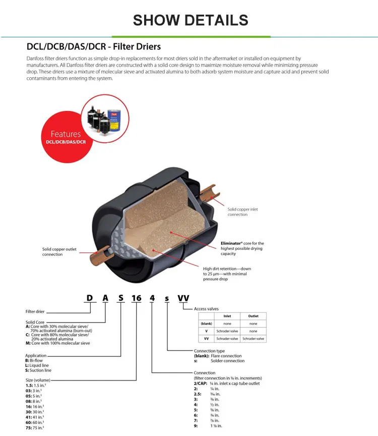 Dryer Filter, DML, 083S, 023Z505891, 10mm - detail 6