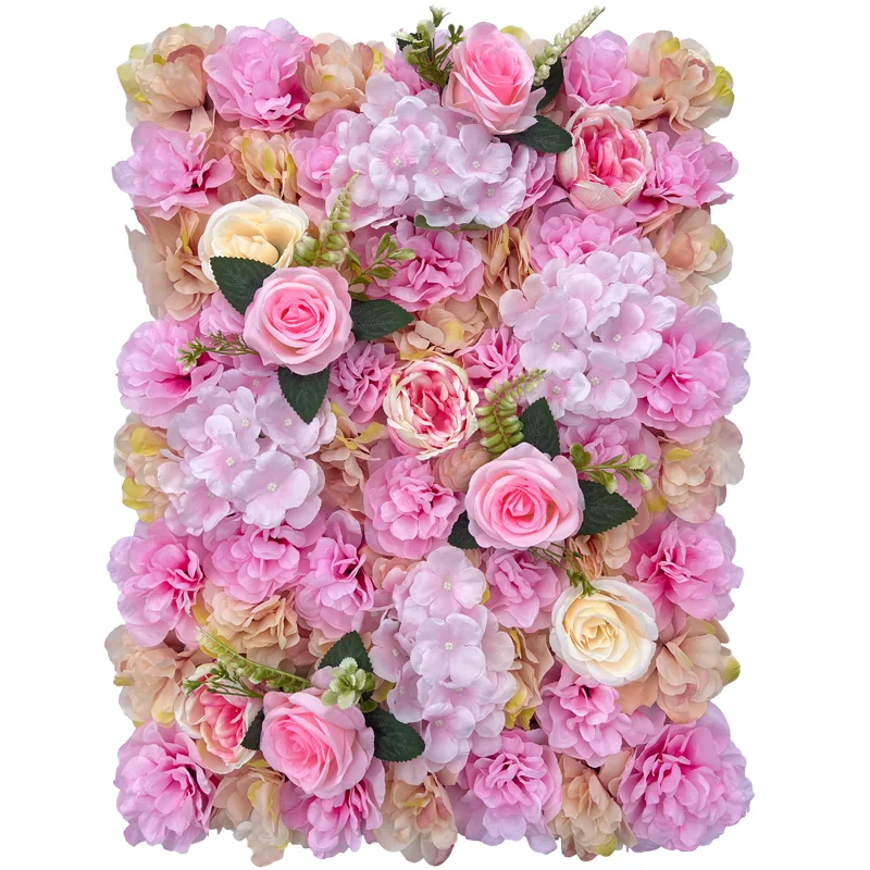 Artificial Hydrangea Flower Wall Panels 3D Flowers Wall Decor for Backdrop Wedding Wall Decoration