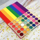 Hot Sale No Logo Private Label Customize 35 Color Professional Makeup Eyeshadow Palette Low MOQ