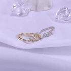 Diamond Rings Rings Women Thick Dainty Band Jewelry Diamond Pave AAA Cubic Zirconia Womens Gold Plated Rings