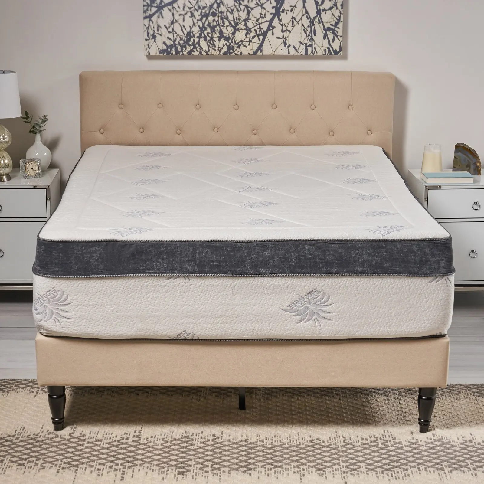 Super comfortable euro top full size pocket spring coils mattress queen king president mattresses